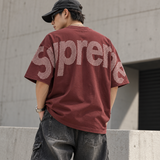 Supreme Checkered Intarsia Tee Burgundy