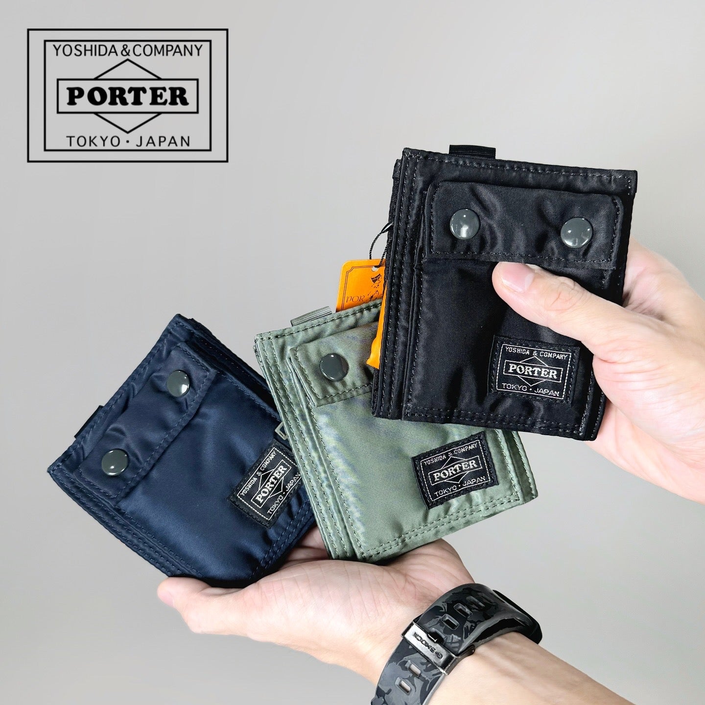最終値下げ PORTER TANKER WALLET Porter-Yoshida & Co Tanker Wallet - Sage Green - 622-78167