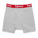 Supreme X Hanes Boxer Briefs Grey (Pack of 2) supreme supreme - originalfook singapore