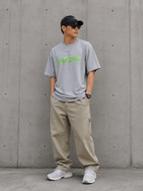 Heather Balenciaga Slime Logo T-shirt, casual apparel featuring bold logo design, made by Balenciaga.