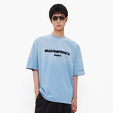 MasonPrince Classic Spray Logo Tee Faded Blue - ORIGINALFOOK