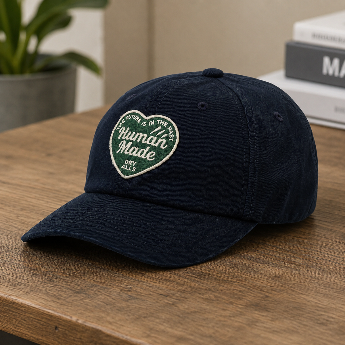 帽子 HUMAN MADE Heart Cap Navy Buy Human Made Heart Logo 6-Panel Twill Cap Khaki online in Singapore