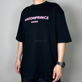 MASONPRINCE Classic Spray Logo Tee Black Pink