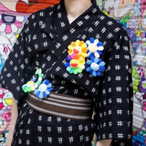 Takashi Murakami Kaikai Kiki Flower Plush Badge Keychain Pin Rainbow White TAKASHI MURAKAMI TAKASHI MURAKAMI - originalfook singapore