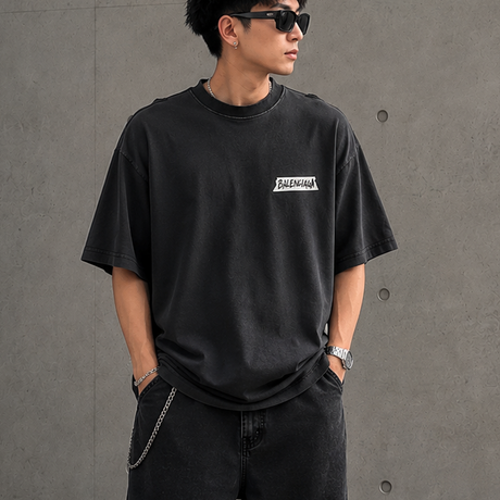 Balenciaga Masking Tape Tee Black