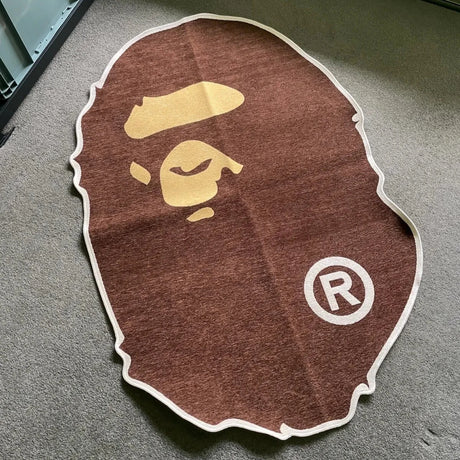 Bathing Ape Head Logo Large Rug BATHING APE BATHING APE - originalfook singapore