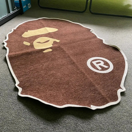 Bathing Ape Head Logo Large Rug BATHING APE BATHING APE - originalfook singapore