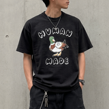 Human Made Graphic Duck Tee in black, featuring a colorful duck graphic on the front, casual apparel for streetwear style.