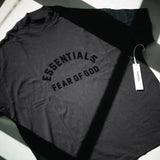Fear of God Essentials Core Felt Logo Tee Jet Black (Oversized) FEAR OF GOD FEAR OF GOD - originalfook singapore