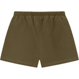 Fear Of God Essentials Logo Sweat Shorts Olive - ORIGINALFOOK