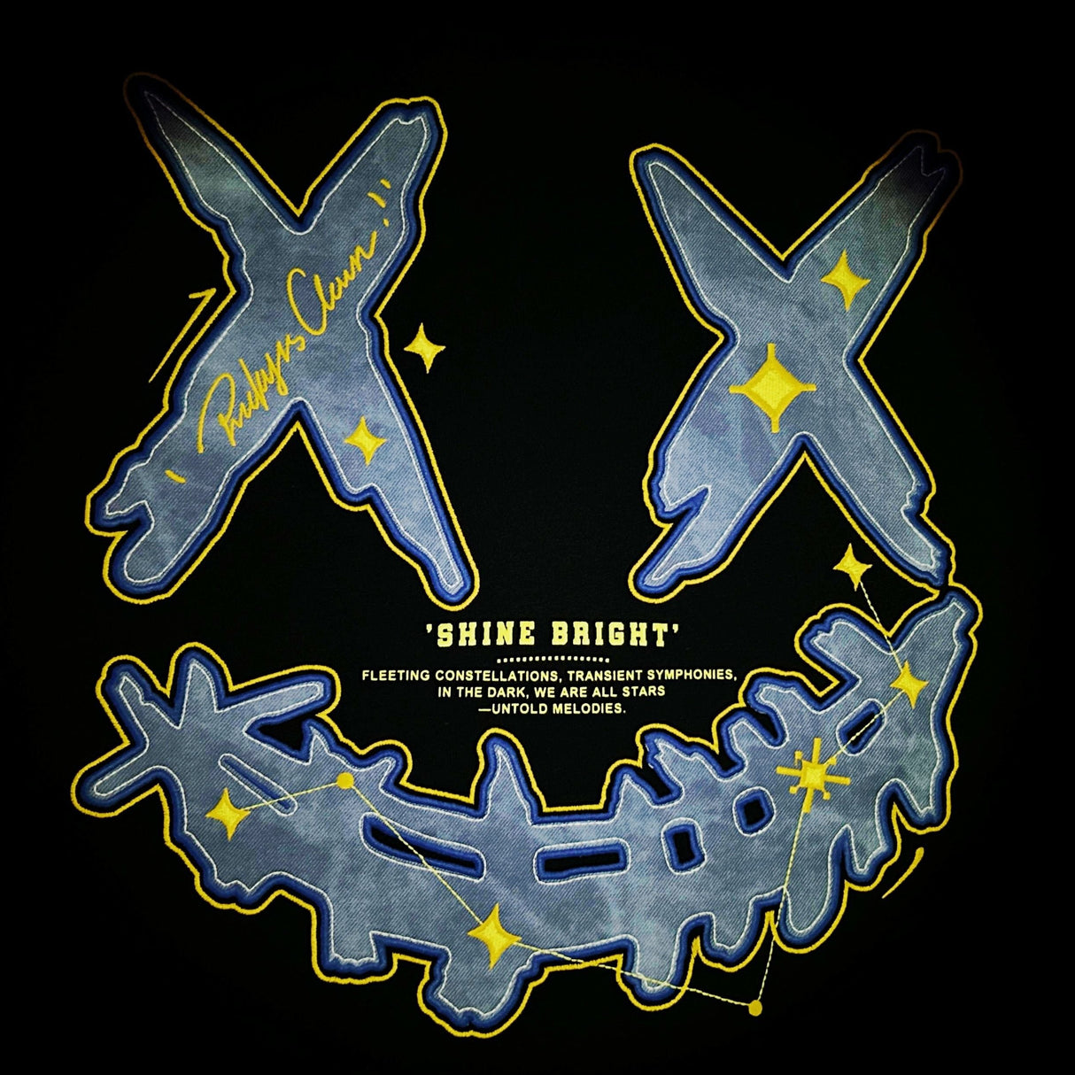 Rickyisclown Spark Leather Patch Tee Black R37250407C D11 - ORIGINALFOOK