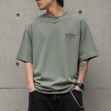 AllSaints Xander Flocked Logo Tee Maple Green