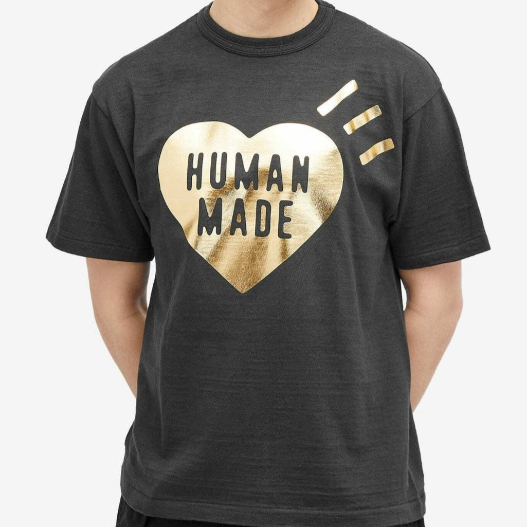 Buy Human Made Metallic Foil Heart Tee Black online in Singapore