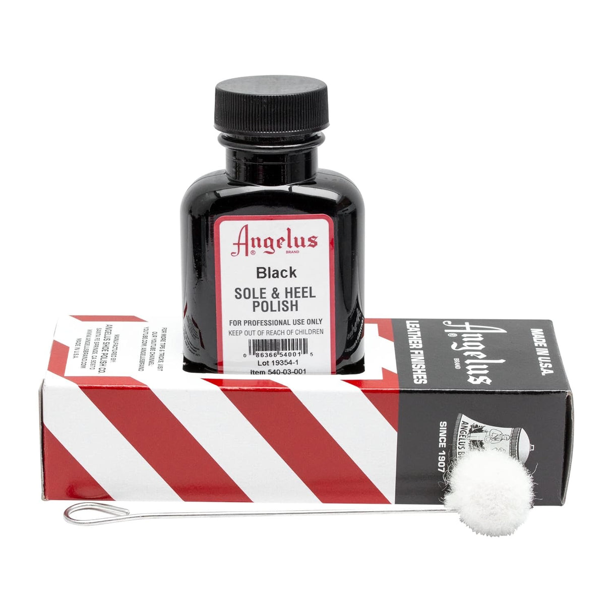 Angelus Sole & Heel Polish Black 3oz ANGELUS ANGELUS - originalfook singapore