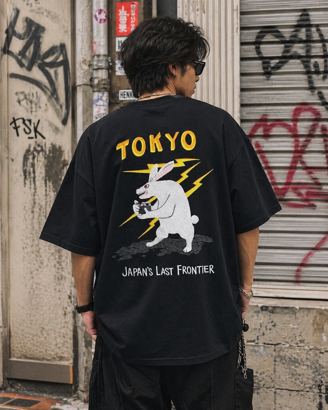 Buy FR2 Tokyo Embroidery Souvenir Tee Black online in Singapore