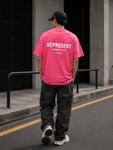 Represent Owners Club Logo Bubblegum Pink Tee