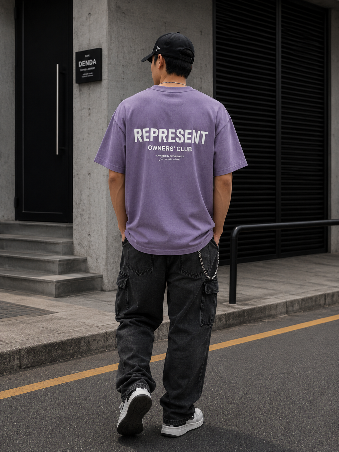 Violet Represent Owners Club Logo Tee featuring the brand's signature graphic design and casual fit, displayed on a plain background.
