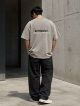 Represent Patron Of The Club Tee in Mudstone color, casual apparel with a comfortable fit and stylish design.