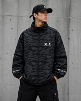 Mastermind x Hurley Japan Phantom woven zip-up jacket, black with logo details, casual streetwear accessory from MASTERMIND JAPAN.