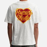 Human Made Red Heart Badge Tee White HUMAN MADE HUMAN MADE - originalfook singapore