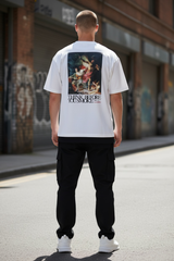 White FR2 Think Before You Smoke art T-shirt featuring bold graphic design and casual fit, crafted by the #FR2 apparel brand.