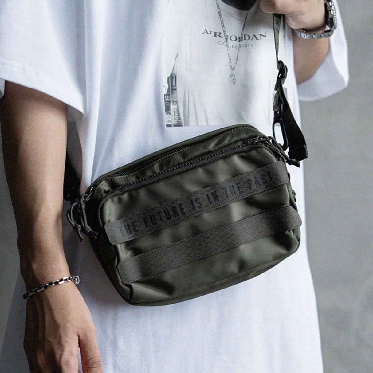 Human Made Military Sling Bag Olive