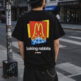 Black FR2 M Logo Tee from #FR2 featuring a simple front logo design, made from soft, comfortable fabric.