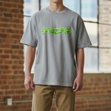 Balenciaga Slime Logo Tee Heather, casual men's t-shirt with Balenciaga branding and slime graphic on soft heather fabric.