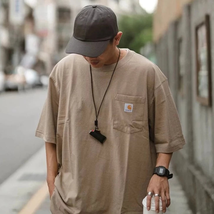 POP ART Carhartt pocket Tee (sand) サンド Buy Carhartt K87 Oversized Pocket Tee Desert online in Singapore