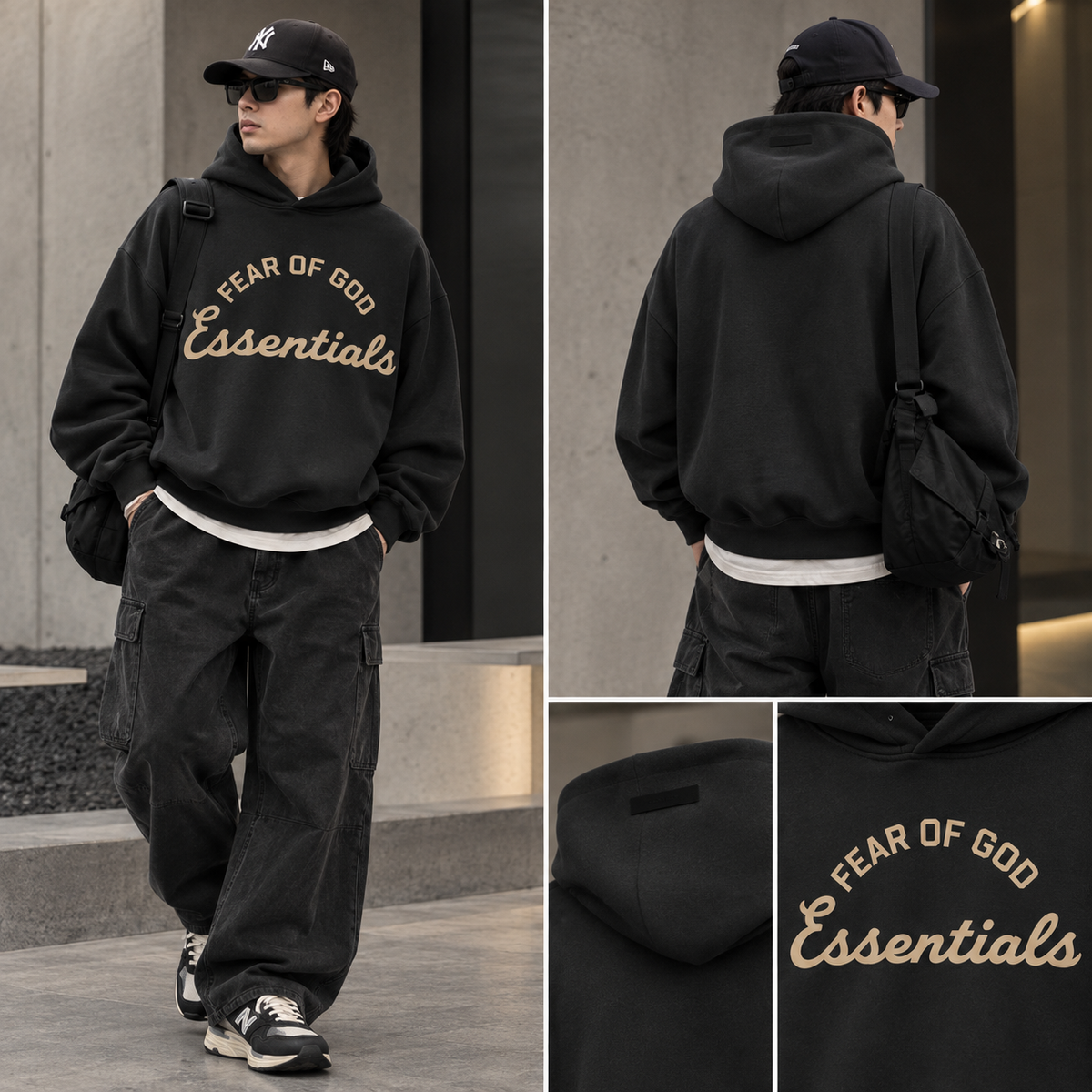 Fear of God Essentials Training 90s Heavyweight Hoodie Iron