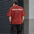AboutBlank Box Logo Tee Wine, casual apparel t-shirt featuring the AboutBlank box logo on the front, in a wine color.
