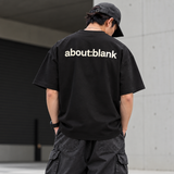 AboutBlank Reverse Blank Tee Black