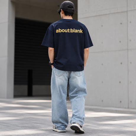 AboutBlank Reverse Blank Tee Navy