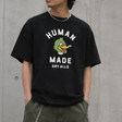 Black Human Made Duck Tee featuring a detailed duck graphic on the front, casual fit, and classic crew neckline.