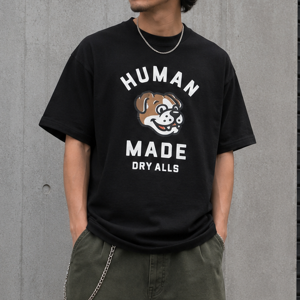Buy Human Made Bulldog Tee Black online in Singapore | ORIGINALFOOK