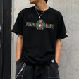 Black FR2 Emblem Icon T-shirt, casual apparel featuring the iconic logo design on the front.