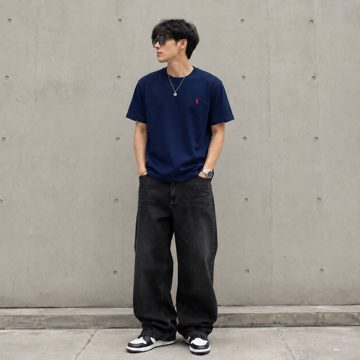 Ralph Lauren Classic Fit Heavyweight Short Sleeve Tee Navy