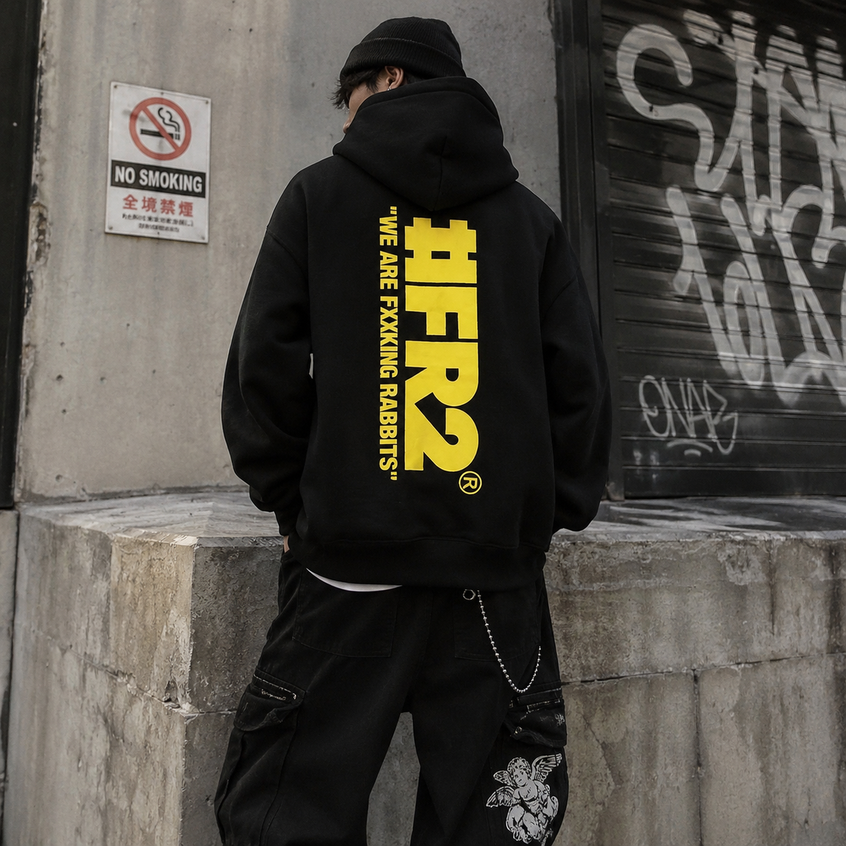 FR2 Big Logo Hoodie Black