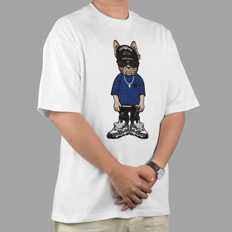 LifeWork Snapback Hip Bulldog Tee White LIFEWORK LIFEWORK - originalfook singapore