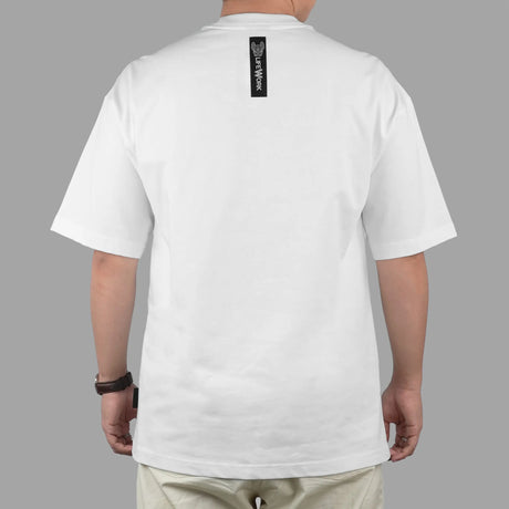 LifeWork Snapback Hip Bulldog Tee White LIFEWORK LIFEWORK - originalfook singapore