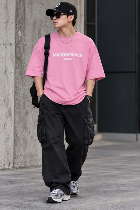MasonPrince Classic Spray Logo Tee Light Pink