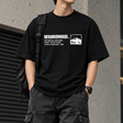 Black NEIGHBORHOOD SS-10 Front Logo Tee shirt with front logo graphic and casual fit.