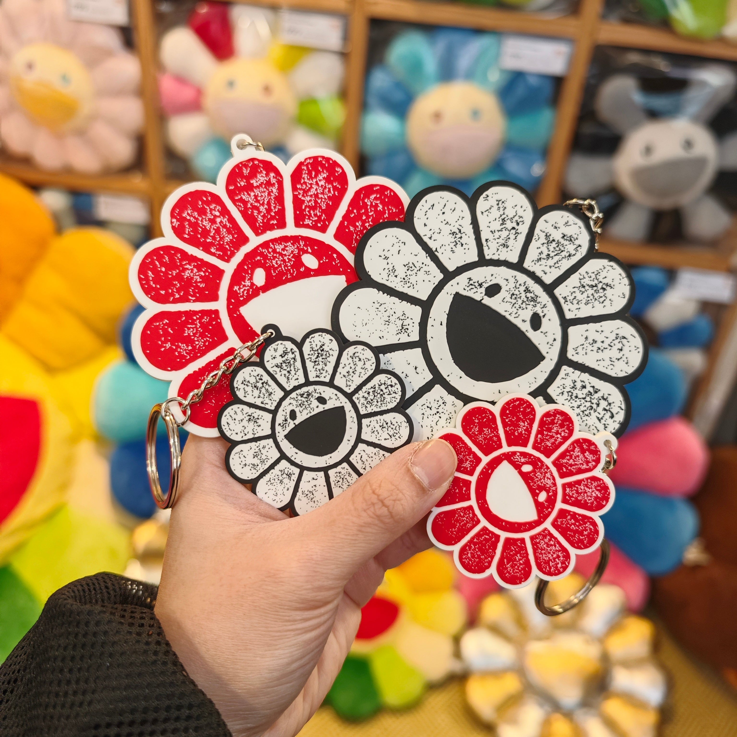 Buy Takashi Murakami Flower Keyring Radio White online in Singapore