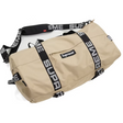 Supreme large tan duffle bag with 60L capacity, featuring sturdy handles and spacious main compartment for travel or gym use.