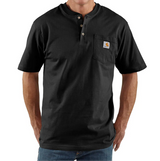 Carhartt Henley Oversized Pocket Tee Black CARHARTT CARHARTT - originalfook singapore