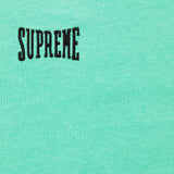 Supreme Warm Up Logo Washed Turquoise Tee