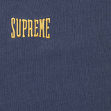 Supreme Warm Up Logo Washed Navy Tee
