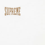 Supreme Warm Up Logo Washed White Tee
