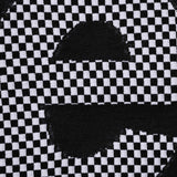 Supreme black checkered intarsia T-shirt featuring bold checkerboard pattern, crew neck, and Supreme branding for stylish casual wear.