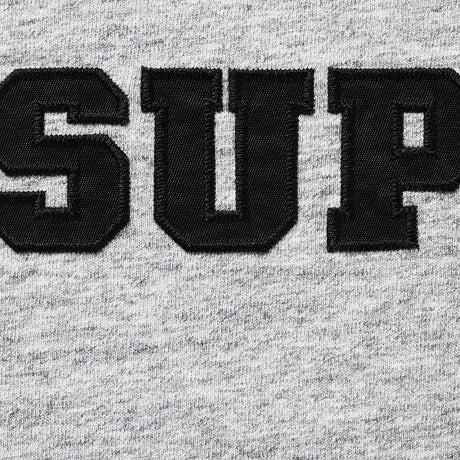 Supreme Collegiate Applique Logo Tee Heather Grey